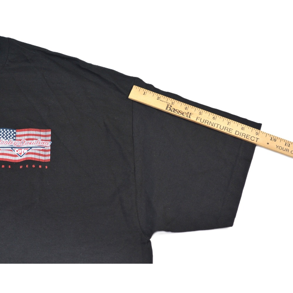 NWT Harley-Davidson Cafe Las Vegas T-Shirt Mens 2XL Worlds Heaviest Flag NWT - Picture 8 of 9